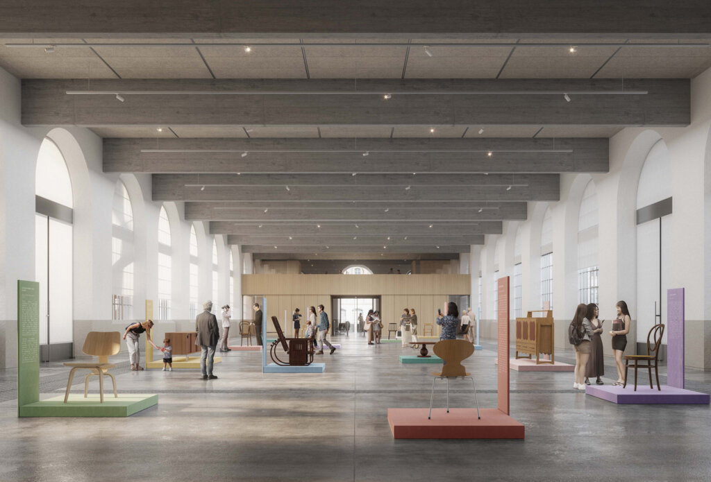 Galerie nationale du design - salle d'exposition © Silt architectes / Piotr Banak